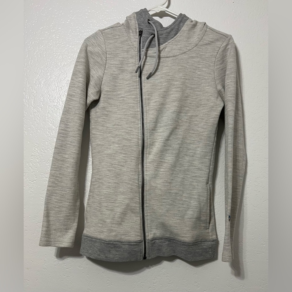 KÜHL Arva Hoody XS Asym Zip Jacquard Textured Hooded Jacket